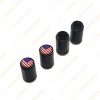 Picture of 4pcs/set Car Universal Black Dull Polish Aluminium Alloy Tire Valve Cap For Wholesale Mixed Logos Order