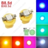 Picture of 1pcs Car 12V B8.5d/BX8.5d/BAX10d 1SMD 5050 Gauge Dashboard LED Light Interior Lamp 7colors