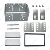 Picture of Universal 2Din Fascia Panel Adapter Installation Cage Fitting Kit ISO Mounting Bracket Head Unit Fixed Stable Iron Cages