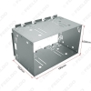Picture of Universal 2Din Fascia Panel Adapter Installation Cage Fitting Kit ISO Mounting Bracket Head Unit Fixed Stable Iron Cages