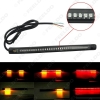Picture of 1pcs Red and Amber Motorcycle Car 48LED LED Turn Signal Light Tail Brake Stop License Plate Lamp Rear Light