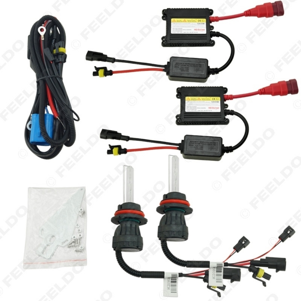 Picture of 1set Car Headlight 9004 9007 Xenon Bulb Hi/Lo Beam Bi-Xenon Bulb Light 35W DC 12V Slim Ballast HID Kit