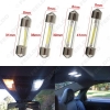 Picture of 1pc White Car Arrival Durable COB LED Chips C5W 31/36/39/41mm Car Interior Glass Lens Festoon Dome Reading Light
