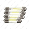 Picture of 1pc White Car Arrival Durable COB LED Chips C5W 31/36/39/41mm Car Interior Glass Lens Festoon Dome Reading Light