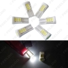 Picture of 1pc Super White 194 168 W5W T10 Ceramic 5730 8SMD 2W Wedge Side License Plate Light Lamp DC12V