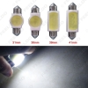 Picture of 1pc White 31mm/36mm/39mm/41mm Car COB 2W Ceramic Body Casing Festoon Dome Light C5W Light Bulbs Foof Light