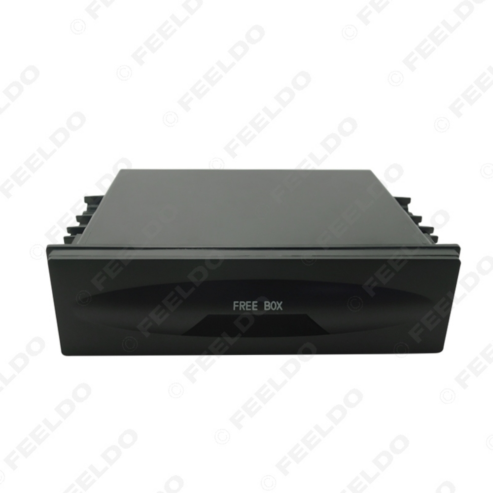 Picture of 1DIN Size Car Stereo Dashboard Installation Mounting Refitting Trim Fascia Spacer Pocket Cassette Drawer Storage Box