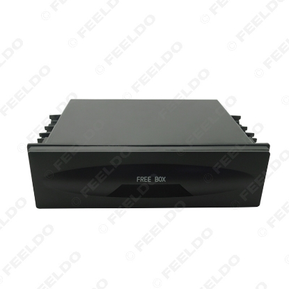Picture of 1DIN Size Car Stereo Dashboard Installation Mounting Refitting Trim Fascia Spacer Pocket Cassette Drawer Storage Box