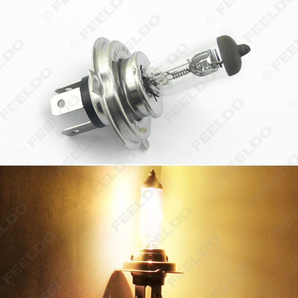 Picture of 1PC Warm White Auto H4 DC 24V 100W Halogen Bulb Truck Bus Headlight Foglight Driving Lamp 3000K