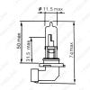 Picture of 1PC White 9005 HB3 12V 100W Car Fog Lights Halogen Bulb Headlights Lamp Car Light Source Parking 5000K