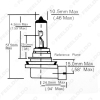 Picture of 1PC White H8 35W Car Fog Lights Halogen Bulb Headlights Lamp Car Light Source Parking 5000K