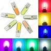 Picture of 1PC Auto T10 194 168 W5W COB 12 Chips Silica Car LED Door License LED Light Bulb Wedge Light 7-Color