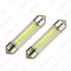 Picture of 1PC White Car Interior Glass Lens Case C5W Festoon Dome COB 12 Chips LED Light 31/36/39/41mm Reading Light DC12V