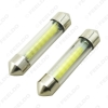 Picture of 1PC White Car Interior Glass Lens Case C5W Festoon Dome COB 12 Chips LED Light 31/36/39/41mm Reading Light DC12V