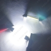 Picture of 1PC White Car Interior Glass Lens Case C5W Festoon Dome COB 12 Chips LED Light 31/36/39/41mm Reading Light DC12V