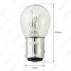 Picture of 10pcs/lot 24V BAY15D 1157 P21/5W S25 Car Clear Glass Lamp Brake Tail Bulb Truck Bus Indicator Halogen Lamp