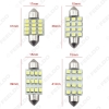 Picture of 2PCS White 1210 12SMD 31mm/36mm/39mm/41mm Car Festoon Dome Reading LED Light Bulbs