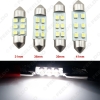 Picture of 1PC Super White 31mm/36mm/39mm/41mm 1210/3528 6SMD Car Auto Festoon Dome LED Light Bulbs