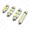 Picture of White Auto 31mm 36mm 39mm 41mm 5050 4SMD Festoon Dome LED Light Bulbs Reading Light