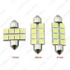 Picture of White Auto LED Bulbs 31mm 39mm 41mm 5050 Chip 8SMD Car Festoon Dome Reading Light