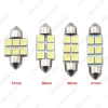 Picture of White Auto LED Bulbs 31mm 36mm 39mm 41mm 6-SMD 5050 Chip Festoon Dome Map Cargo Car LED Light