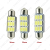 Picture of 12VDC Car White 36mm/39mm/41mm 3Watt 240lm 6SMD 5630 LED Festoon Dome Light Reading Lamp Bulb