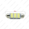 Picture of 12VDC Car White 36mm/39mm/41mm 3Watt 240lm 6SMD 5630 LED Festoon Dome Light Reading Lamp Bulb