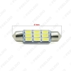 Picture of 12VDC Car White 36mm/39mm/41mm 3Watt 240lm 6SMD 5630 LED Festoon Dome Light Reading Lamp Bulb