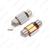 Picture of 1pcs White 4014SMD Festoon Dome Canbus No Error Car License Plate LED Lights Bulbs 31mm-10LED 36mm/39mm/41mm-12LED