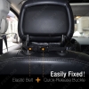 Picture of 30+ Logos Black PU Carbon Fiber Texture Embroidery Car Seat Headrest Neck Cushion Pillows For Mix Order