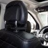 Picture of 30+ Logos Black PU Carbon Fiber Texture Embroidery Car Seat Headrest Neck Cushion Pillows For Mix Order