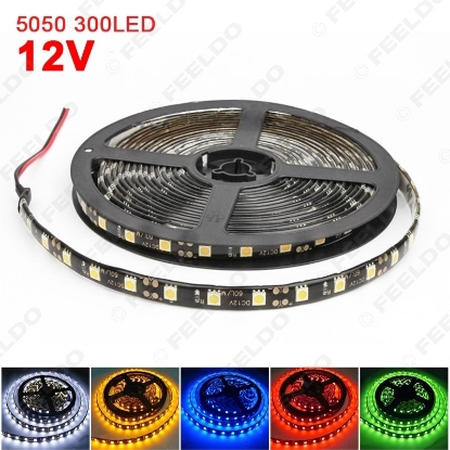 Picture of Car Waterproof 12V 500cm 5m 5050SMD 300 Leds Decoration LED Strip Light DRL Light 5-Color