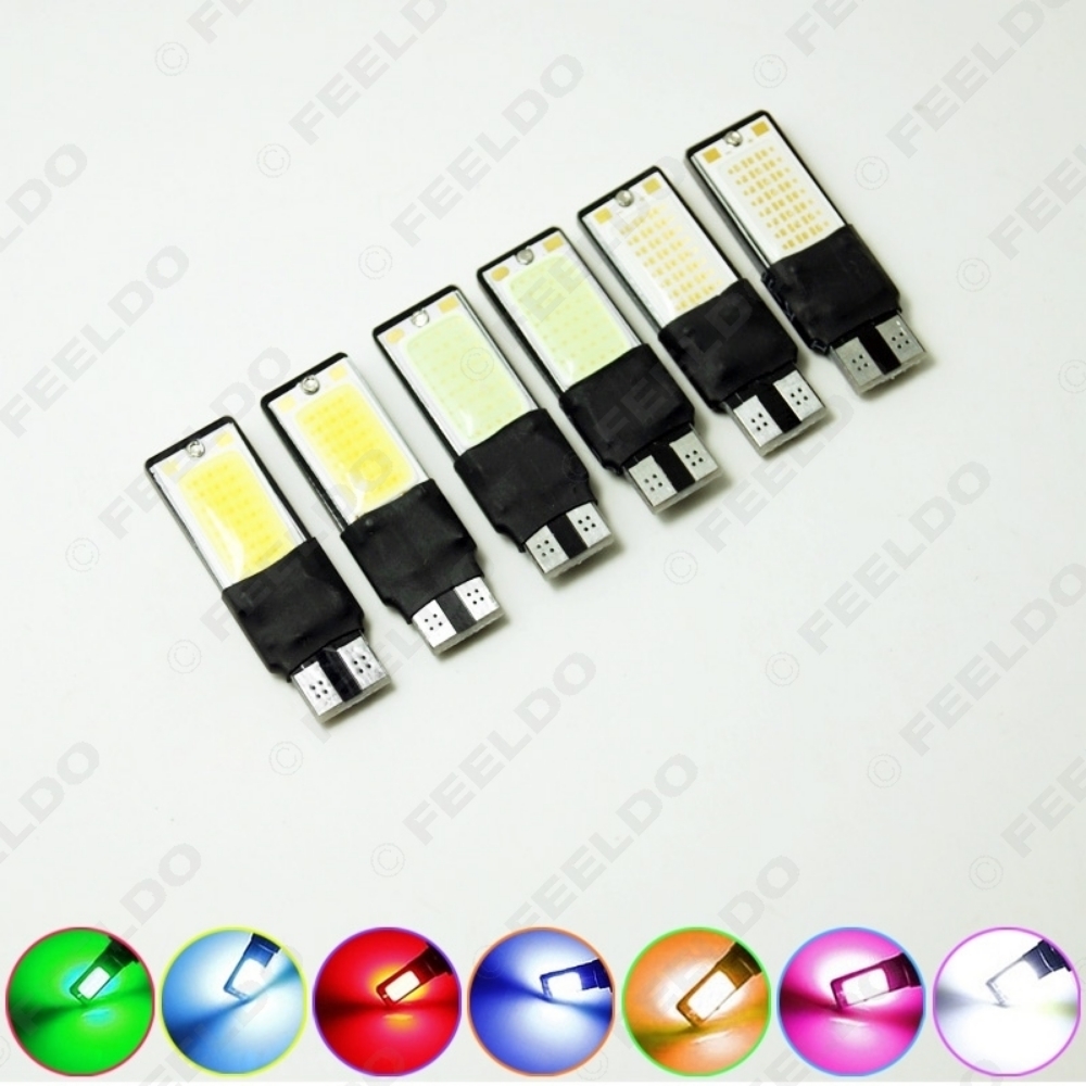 Picture of 1pcs DC12V T10 194 W5W No Error Canbus 5W LED Wedge 2-Side COB Car Interior LED Bulb Light Side Lamp