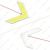 Picture of 1pc Auto COB 18SMD 18LED Arrows Lamp Indicator Safe led Panels Car Side Mirror Turn Signal Light 7-Color