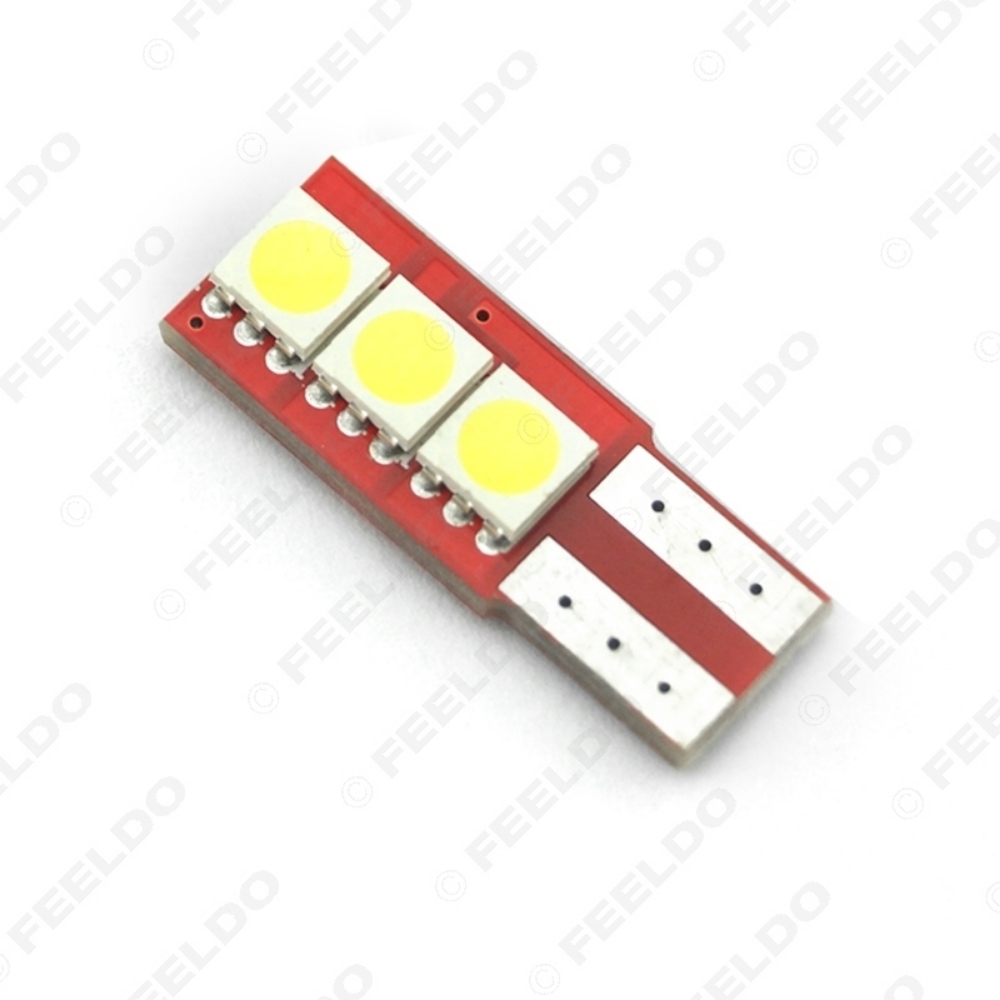 Picture of 1pcs Super White T10/W5W/194/168 5050 3LED NO ERROR CANBUS Car LED Light Bulbs Door Light 12V