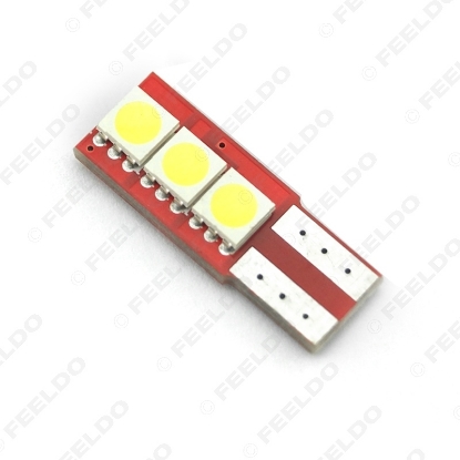 Picture of 1pcs Super White T10/W5W/194/168 5050 3LED NO ERROR CANBUS Car LED Light Bulbs Door Light 12V