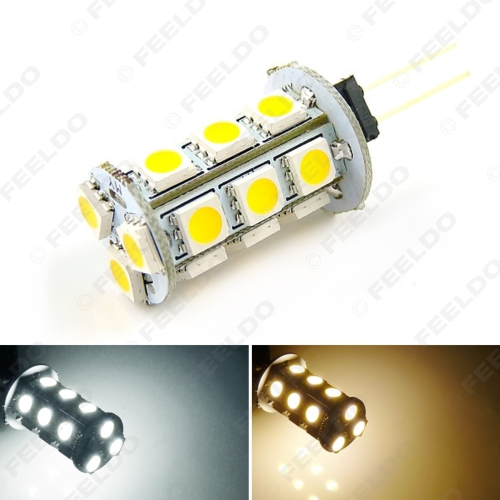 Picture of 1pcs White/Warm White Car Home Boat G4 5050 18LED Reading LED Light Cabinet Bright Intensity Light