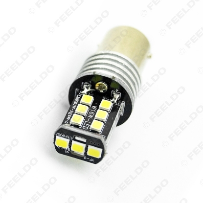 Picture of 1pcs 12V/24V DC Car/Truck 1156 BA15S 15SMD 2835-Chip Turn Parking LED Headlight Lamp Bulbs
