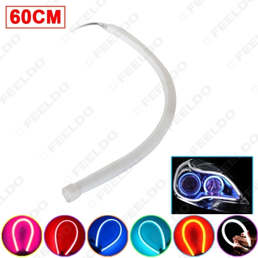 Picture of 1pcs 60cm DRL Flexible Soft Tears Strip Daytime Running Light LED Tube Car Headlight Turn Signal Light
