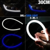 Picture of 1pcs 30cm Dual Color Switchback Flexible Strip Daytime Running Light With Turn Signal Light 7-Dual Color