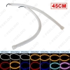 Picture of 1pcs 45cm 7-Dual Color Switchback Flexible Strip Daytime Running Light DRL With Turn Signal Light