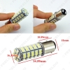 Picture of 1pcs Pure White Car 1157 BAY15D 68SMD 3528 Chip LED Light Lamp Brake Signal Light 12V