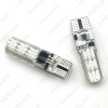 Picture of 2pcs Remote Control Car T10 5050 6LED RGB Clearance LED Light Silica Gel Reading Light Bulb Interior Lamps