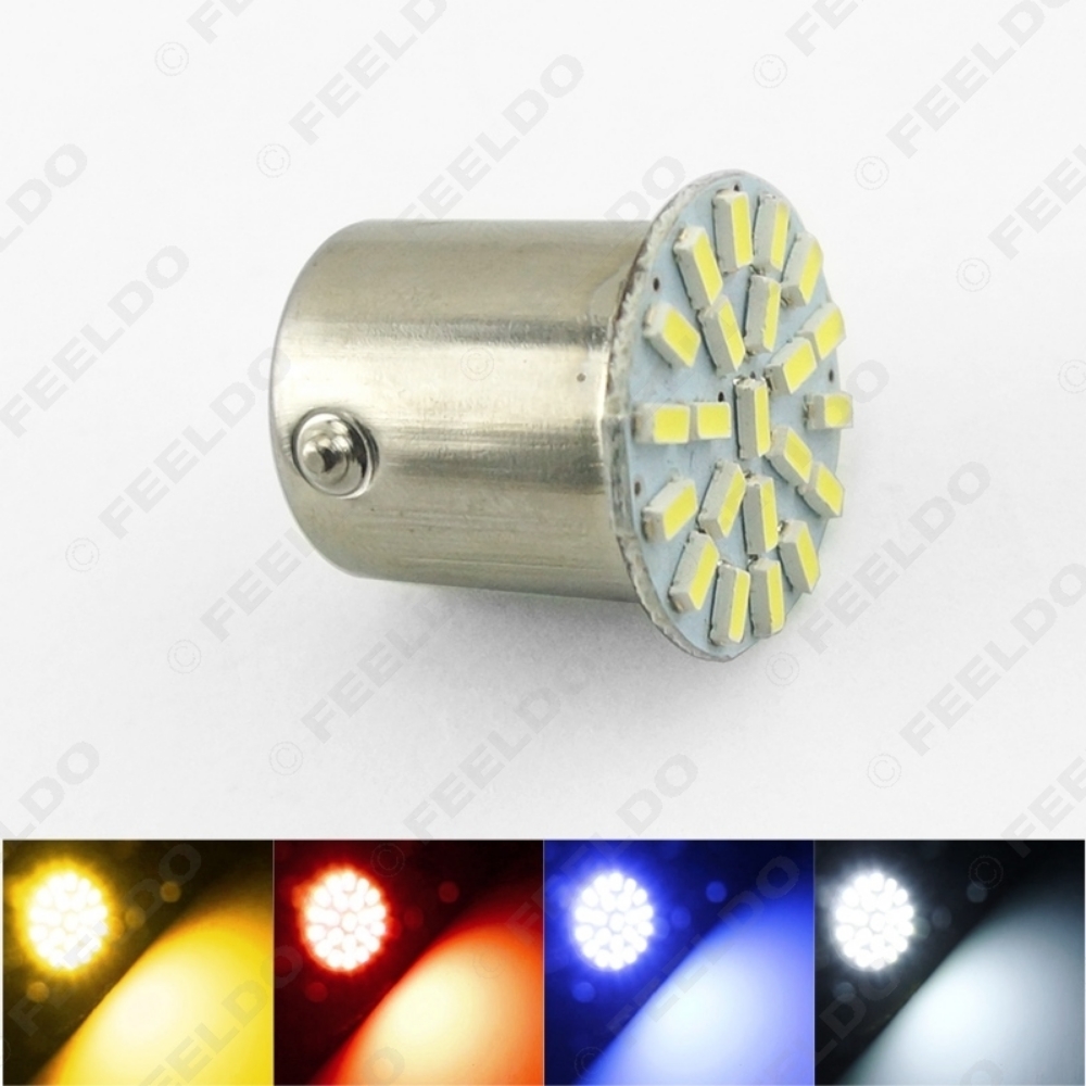 Picture of 1pcs Car 1156 BA15S 22SMD 3014 SMD LED Light Lamp Turn Signal Lights 4-color