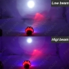 Picture of 1pc Universal Hi/Lo Beam Projector Lens Headlight with Double Angel Eyes Demon Eye for Motorcycle LED Fog Light