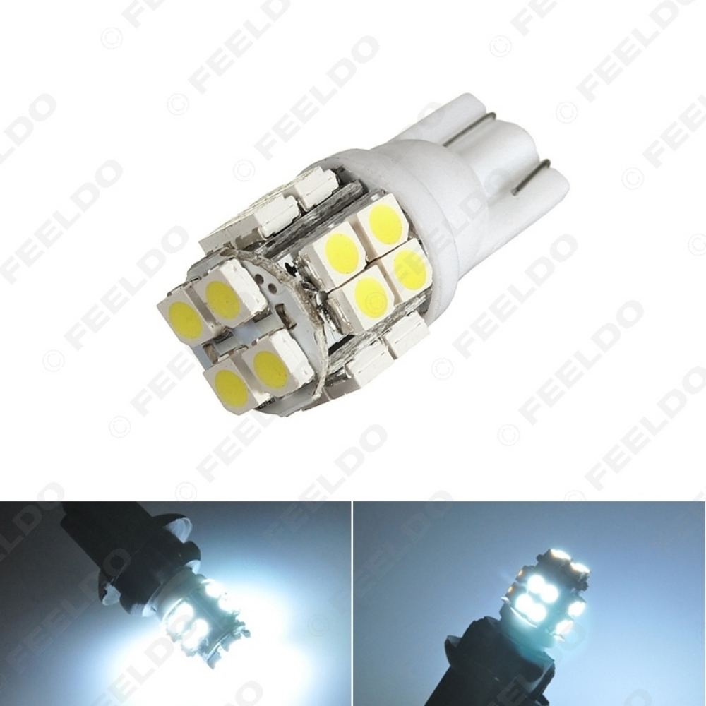 Picture of 1pcs DC12V White T10 194 W5W 20LED 1210/3528 20SMD Wedge Car LED Light Bulbs Door Light