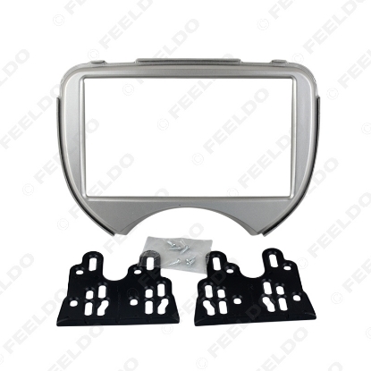 Picture of 2DIN Car Radio Stereo Fascia Panel Refitting Frame For Nissan March/Micra RENAULT Pulse Audio Installtion Trim Mount Kit