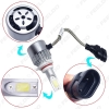 Picture of All In One Car LED Headlight 9006/HB4 2-COB 6500K 72W 7600LM Auto LED Bulb Foglight Headlamp