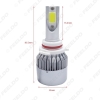 Picture of All In One Car LED Headlight 9006/HB4 2-COB 6500K 72W 7600LM Auto LED Bulb Foglight Headlamp