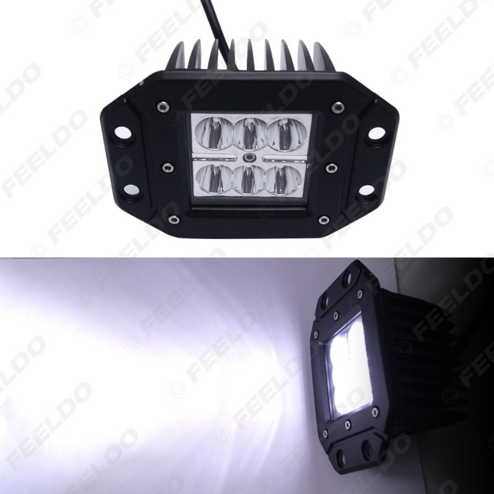 Picture of 4Inch 18W 6LED Car LED Work Light Off Road Spot Flood Light DRL for Motorcycle 4x4 Trucks Vehicles SUV DC12-24V
